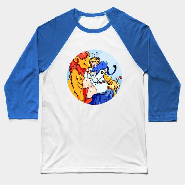 Sailor Strength_RoundVersion Baseball T-Shirt by kjm.illustrations